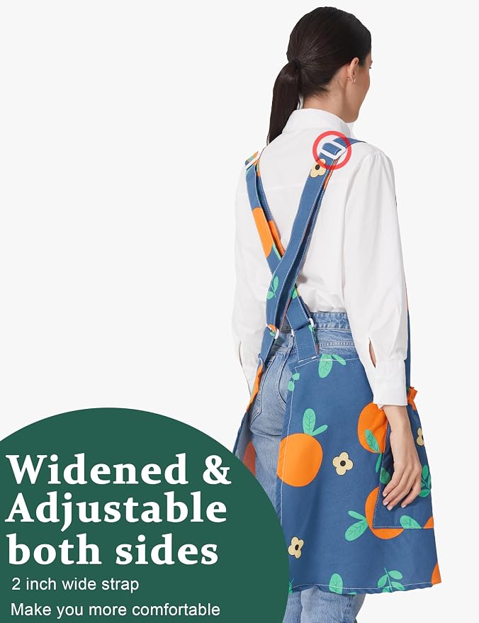 Cozy Adjustable Cross Back Aprons - Image 3