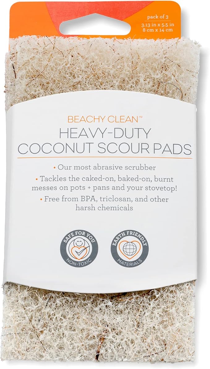 Full Circle Beachy Clean Coconut Sponge, Scour Pads - Image 5