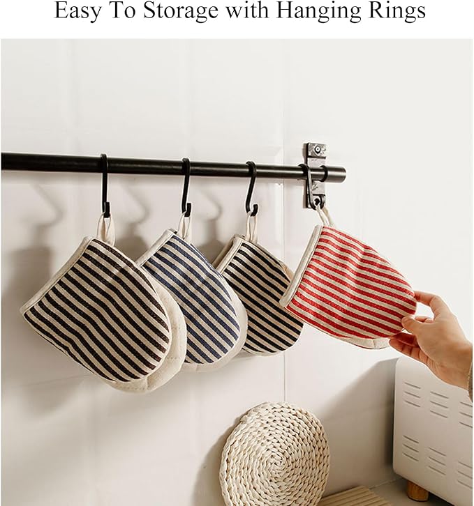 1 Pair Mini Oven Mitts, High Heat Resistant Oven Gloves, Kitchen Short Oven Mit - Image 9