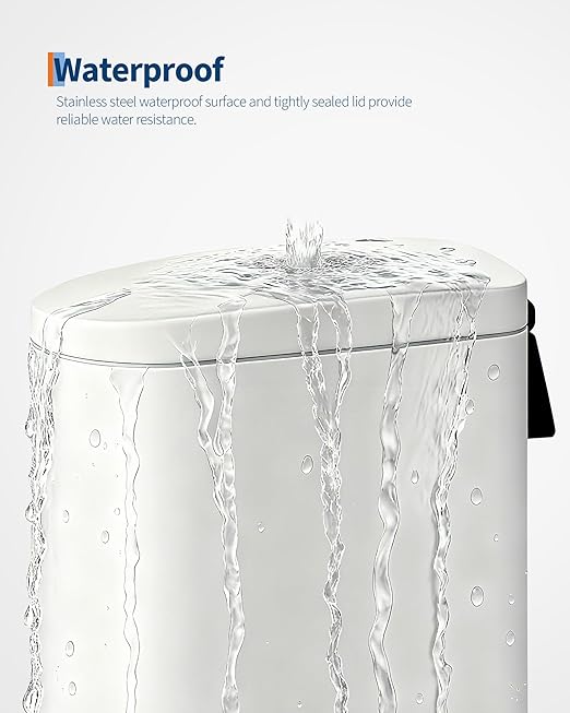 Garvee 13 gal / 50 L Metal Kitchen Trash Can - Image 5