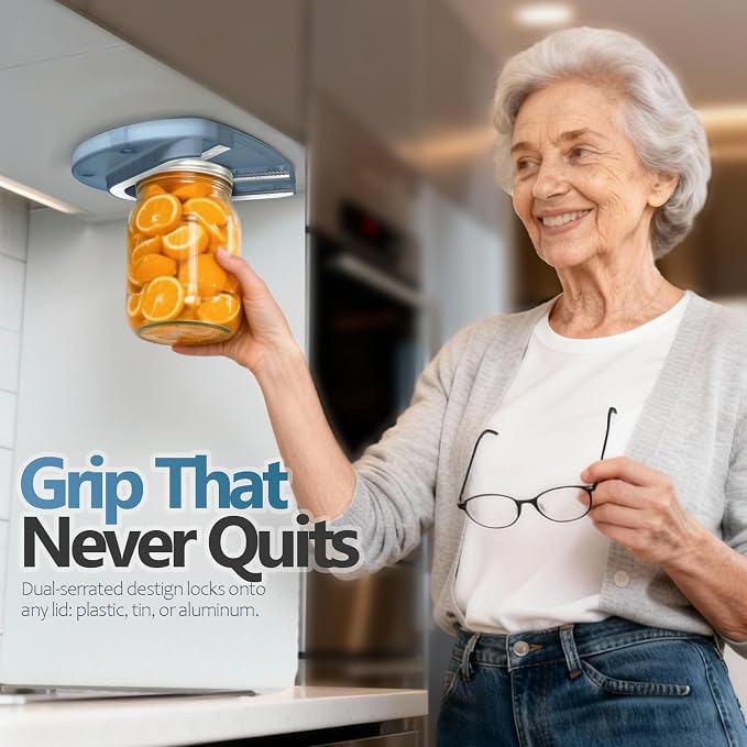 Mount-on Cabinet Jar Opener for Weak Hands, Seniors - Image 4