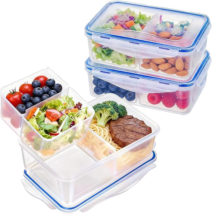 KIGI Meal Prep Containers for Adult Lunch & Snacks, Leak-Proof, BPA-free Plastic by KIGI