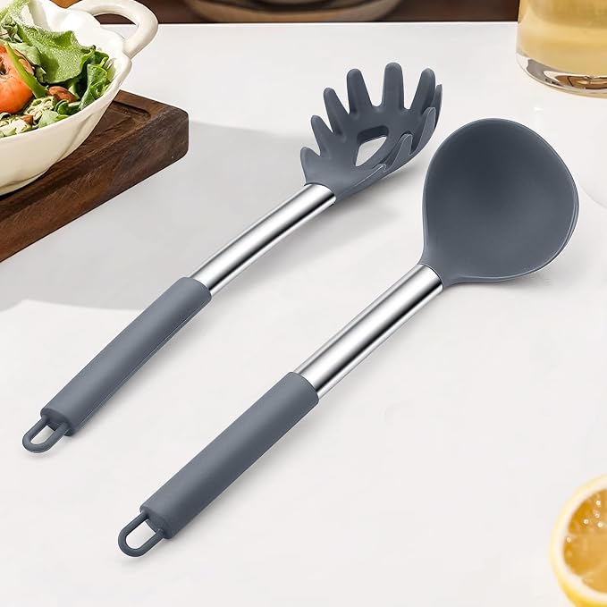 TeamFar Silicone Kitchen Utensils, Non-Toxic & Heat-Proof, Dishwasher Safe - Image 7