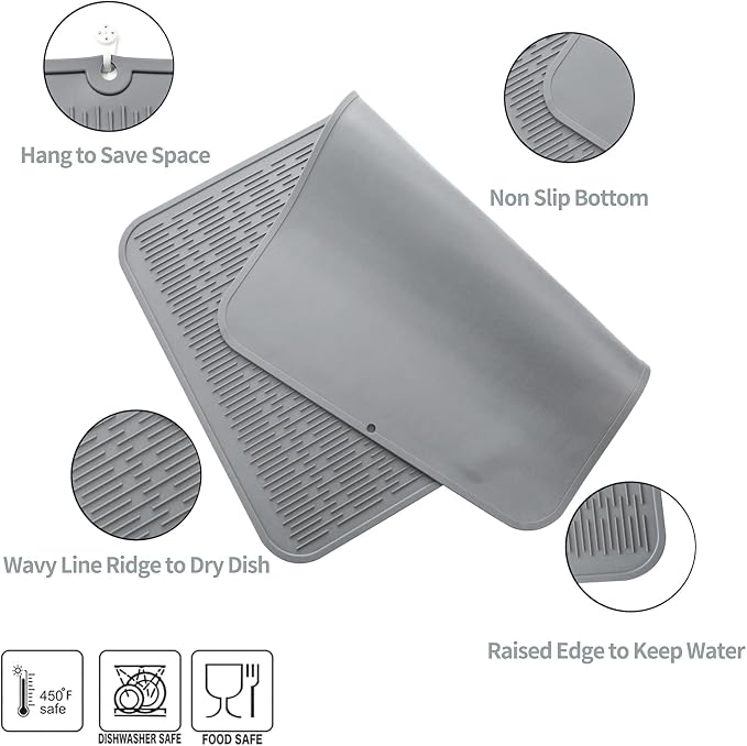 MicoYang Silicone Dish Drying Mat - Image 3