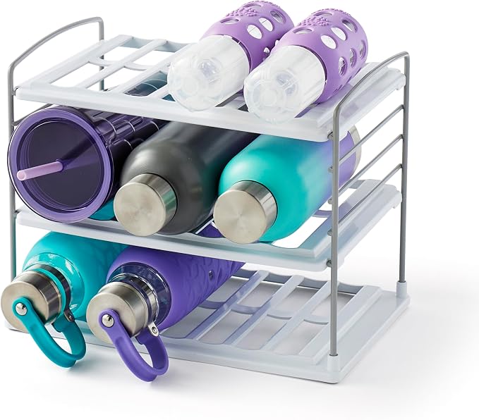 YouCopia UpSpace Water Bottle and Travel Mug Cabinet Organizer, Adjustable by YouCopia