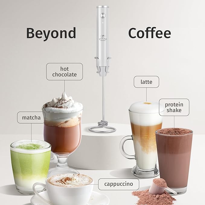 Zulay Kitchen Rechargeable Milk Frother Handheld Lux - Image 3
