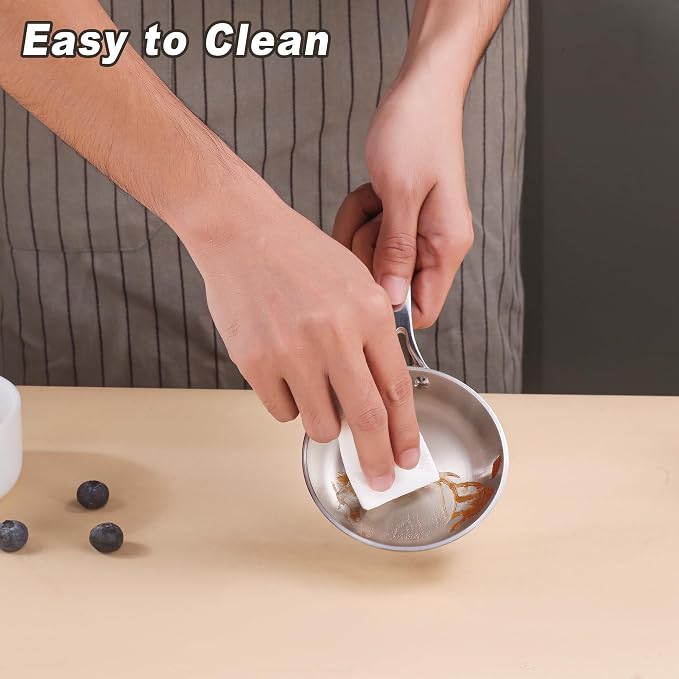 Mini Sauce Pan, Tri-Ply Stainless Steel Pot - Image 5