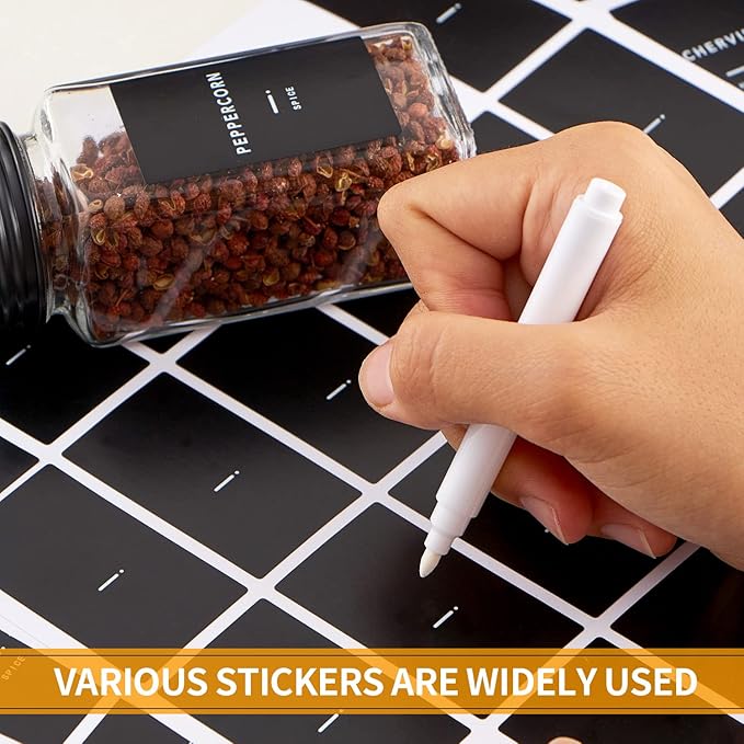 Skiileor 25 Pcs Spice Jars - Image 3