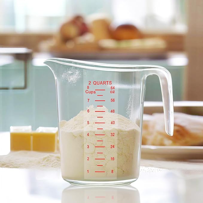 Amazing Abby - Melissa - 64-Ounce Plastic Measuring Pitcher, 8-Cup Food-Grade - Image 2