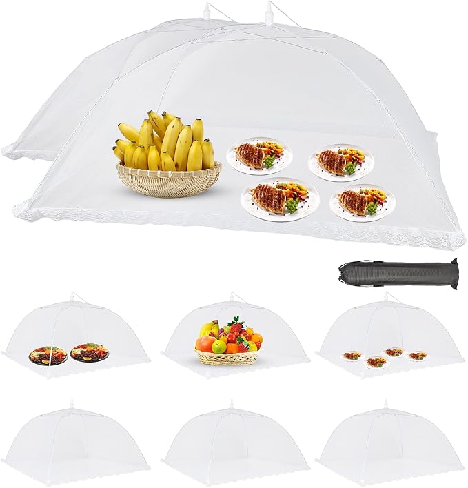 Food Cover Food Tent Set, 2 Extra Large 40"X24" and 6 Standard 17"X17" Mesh - Image 8