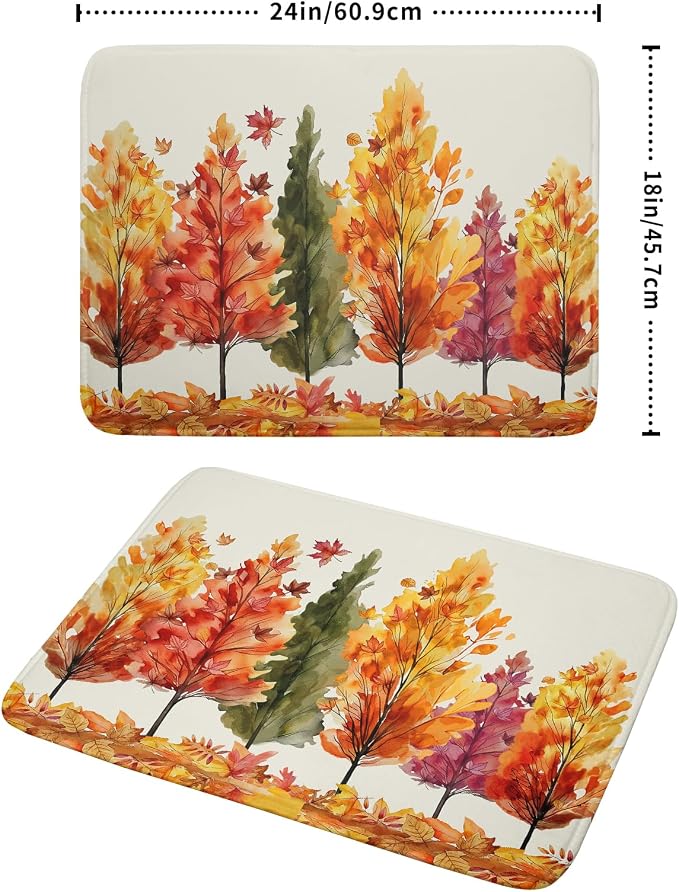 Fall Maple Leaves Dish Drying Mat - Image 4