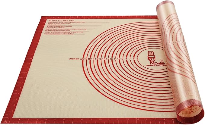 Non-slip Silicone Pastry Mat Extra Large by FolksySuperKitchen