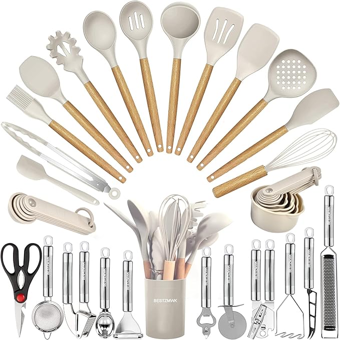 Kitchen Utensils Set- 35 PCs Cooking Utensils by BESTZMWK