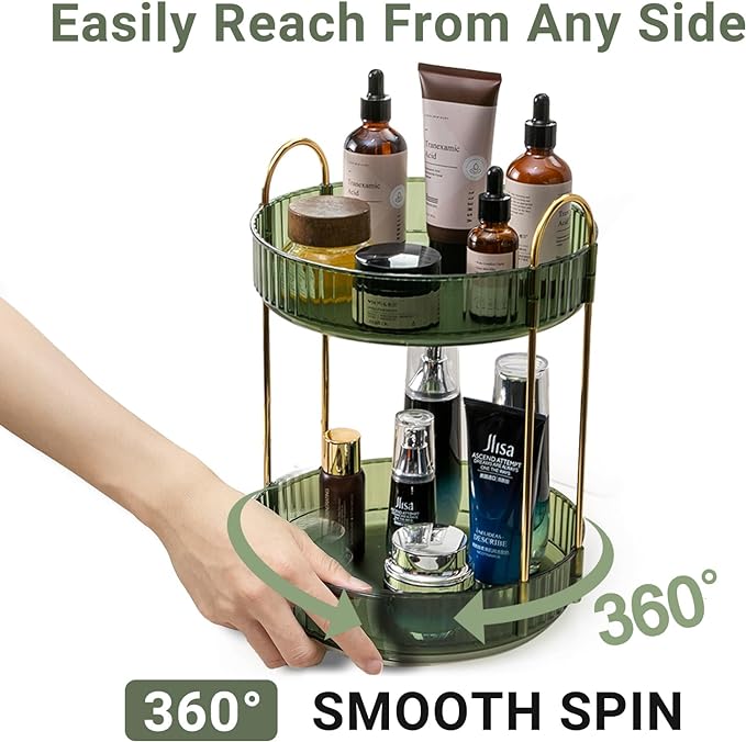 Asayuee 360 Rotating Makeup Organizer - Image 3