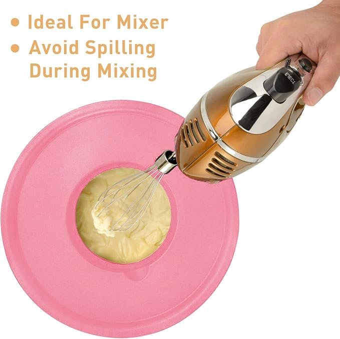 Wildone Mixing Bowls with Airtight Lids Set, with Grater Attachments & Non-Slip - Image 6