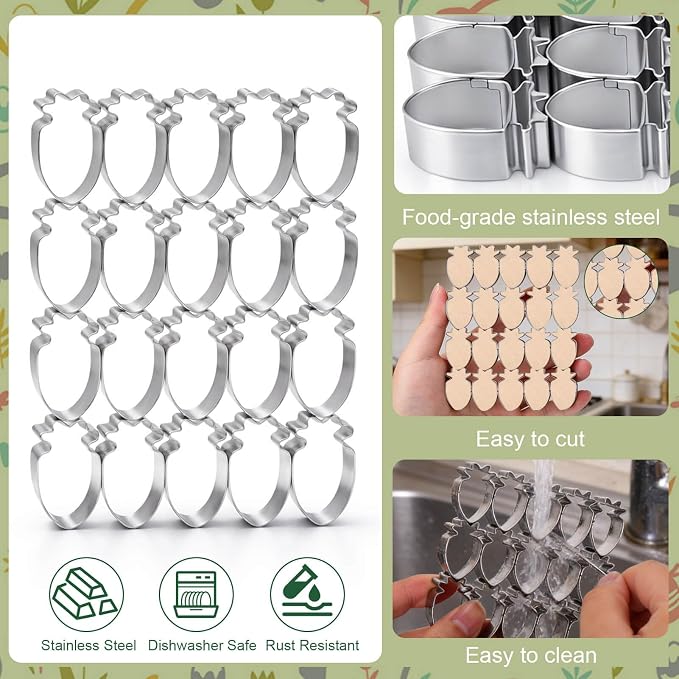 AIERSA Mini Carrot Cookie Cutter, Small Easter Cookie Cutters, 1.2 Inch Tiny - Image 7