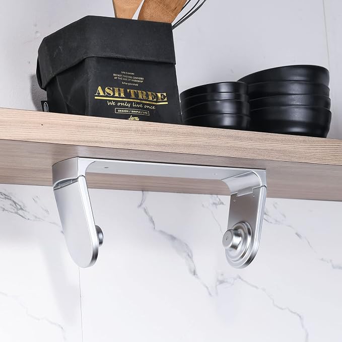 simpletome ONE Hand Tear Paper Towel Holder Under Cabinet Adhesive or Drilling - Image 9