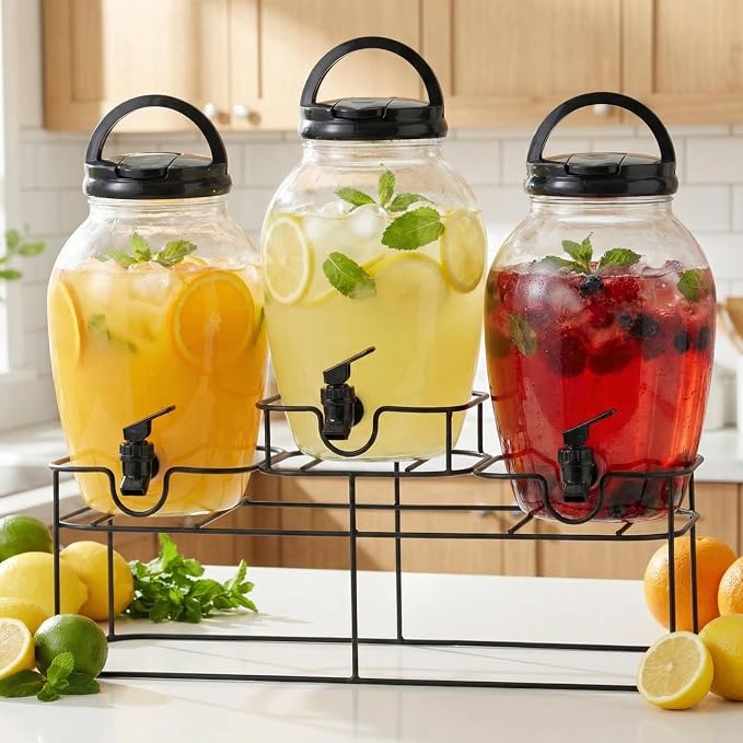 Tanlade 3 Pcs Plastic Drink Dispenser - Image 3