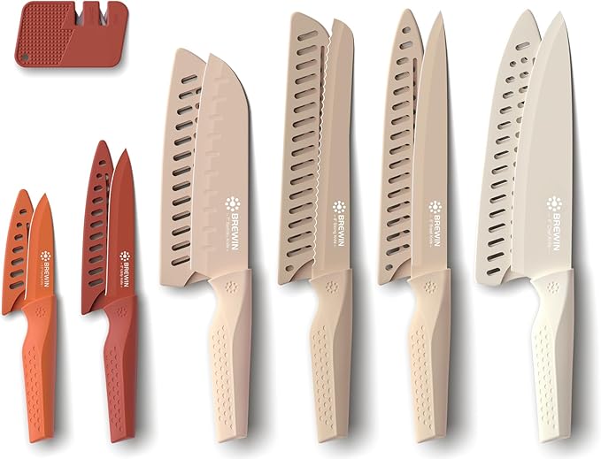 Brewin Knife set, 13 Pieces Kitchen Knives Set by EnjoyEveryCutWithBrewin