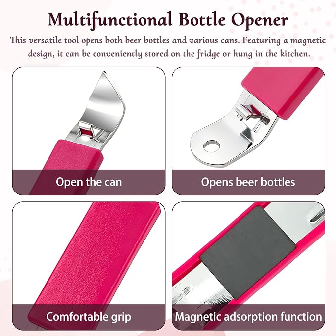 KTOJOY 3 PCS Magnetic Bottle Openers, Stainless Steel Small Can Tapper - Image 3