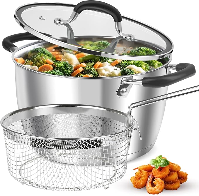 AOSION 6 Quart Stainless Steel Stock Pot by AOSIONUSA