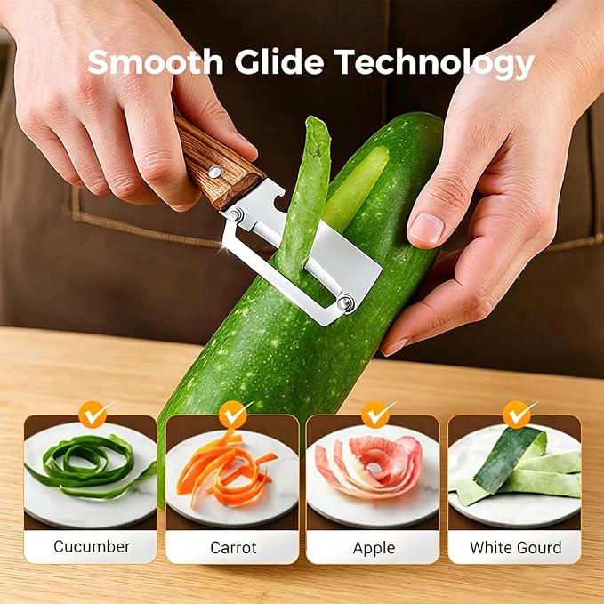 2-in-1 Multifunctional Vegetable Peeler, Premium Vegetable Peeler - Image 6