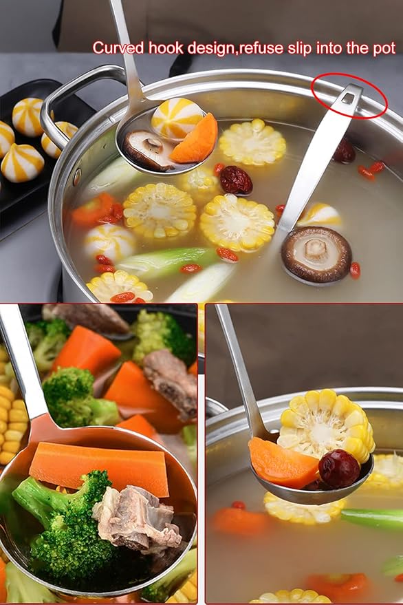 Tenta Kitchen 3oz/85ml Stainless Steel Small Soup Ladle Spoon Stainless Steel - Image 5