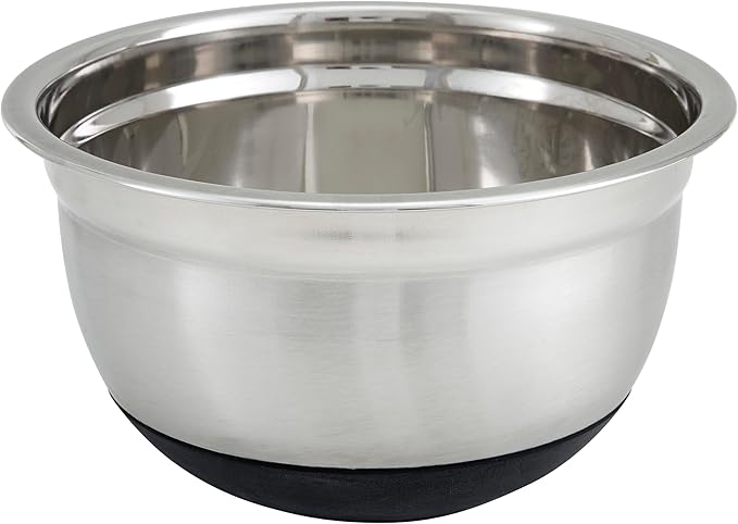 Winco 8 Quart Heavy-Duty Stainless Steel Mixing Bowl by Fonteme