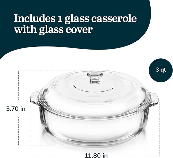Libbey Round Casserole Dish - Image 3