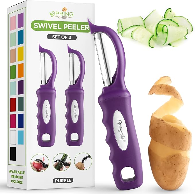 Spring Chef Professional Purple Swivel Potato Peelers by SpringChef