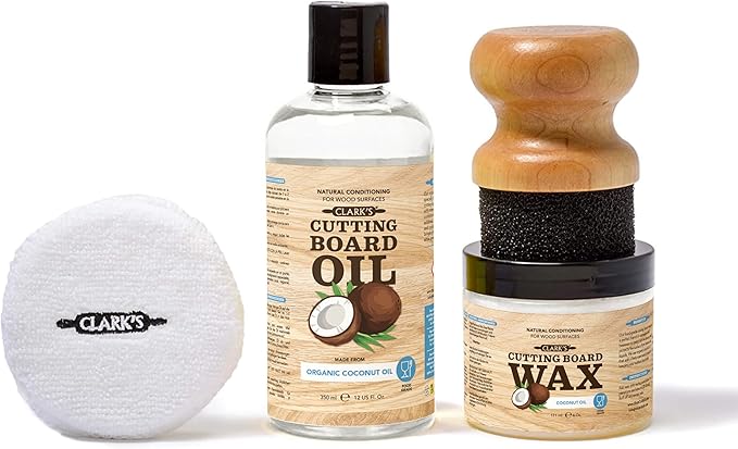 CLARK'S Coconut Cutting Board Finishing Kit by CLARKS
