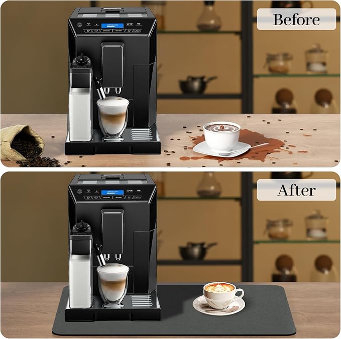 Bloss Coffee Bar Mat for Countertops, Kitchen Counter Mat, Absorbent Hide Stain - Image 3