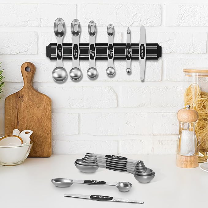 Wildone 14 Pack Stainless Steel Measuring Spoons Set, Including 8 Double Sided - Image 7