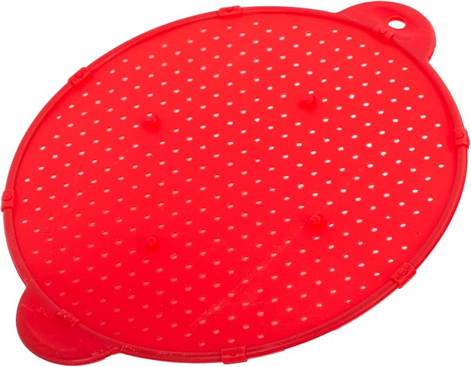 Luciano Housewares Multifunctional Frying Pan Silicone Splatter Screen - Image 3
