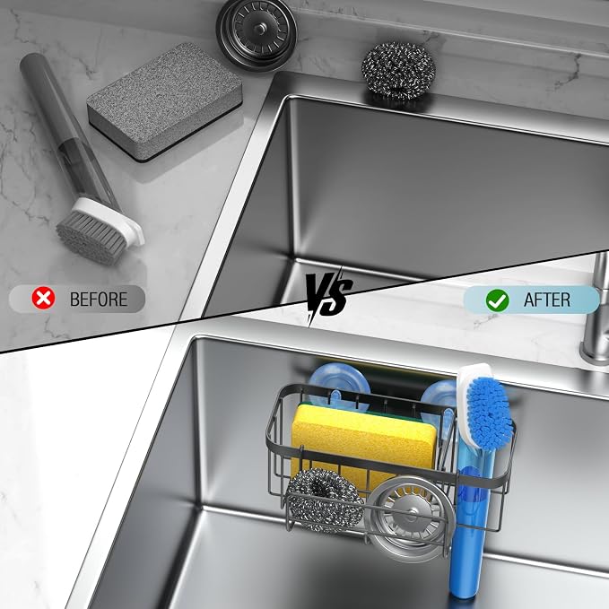 3-in-1 Kitchen Sink Caddy Organizer - Image 9