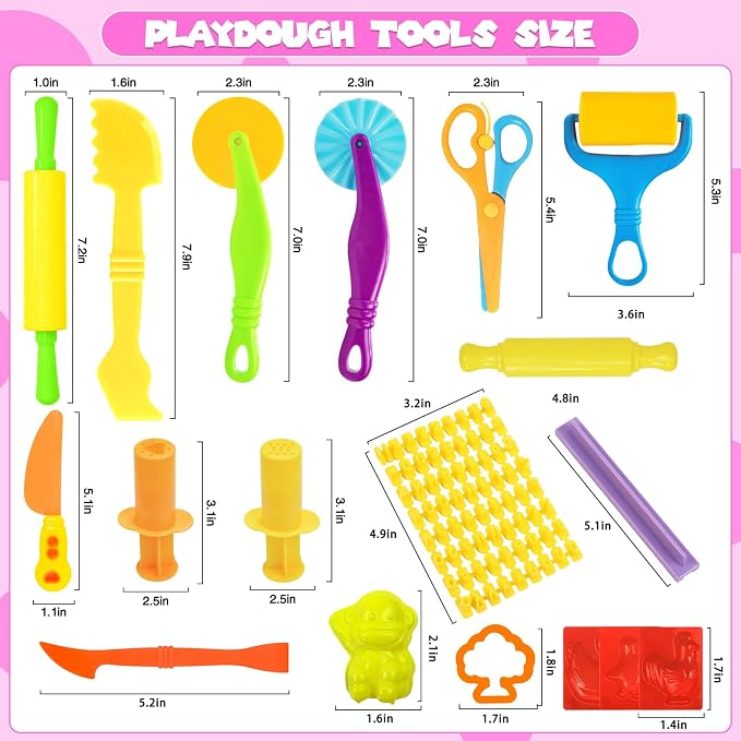 Playdough Tools Set, Creative Play Dough Accessories - Image 4