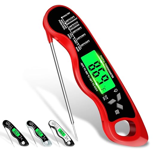 Meat Thermometer Digital，IP67 Waterproof Cooking Thermometer by Unknown