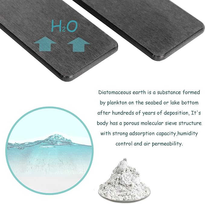 NiuYichee 2 Pcs Water Absorbing Stone Trays, Kitchen/Bathroom Sink Soap Dish - Image 3