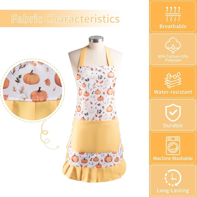 Vintage Floral Apron for Women - Image 8