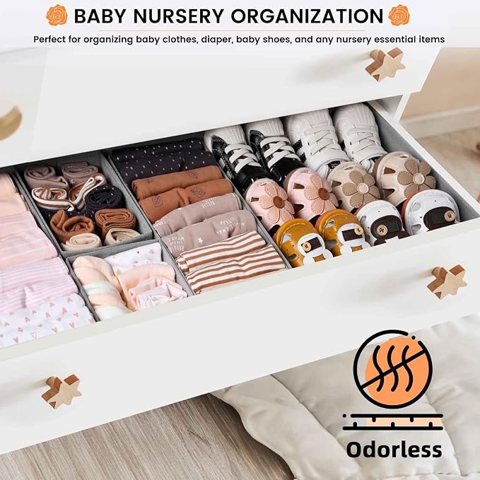 【FAMILY PACK】Drawer Organizer Clothes, 20 Pack Dresser Organizer Bins - Image 5