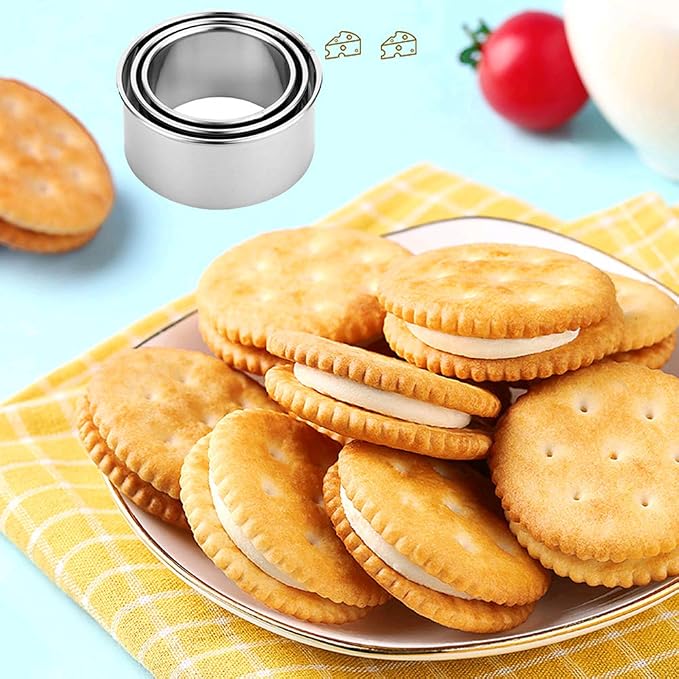 Cookie Cutters - Biscuit Cutters/Stainless Steel Dumpling Cutters/Cake Pastry - Image 2