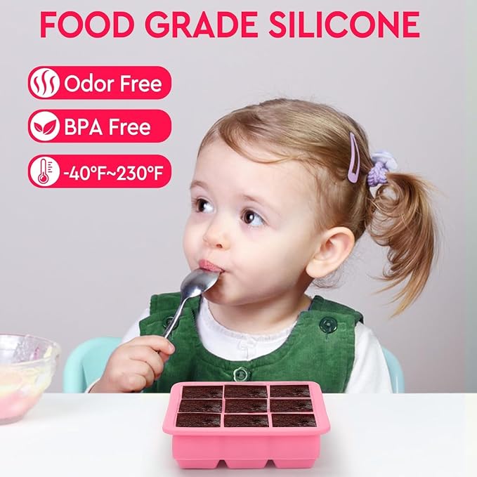 2 Pack Silicone Ice Cube Tray, Small Ice Trays - Image 5