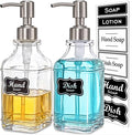 JASAI 2Pack Antique Design Glass Soap Dispenser by JASAIHOME
