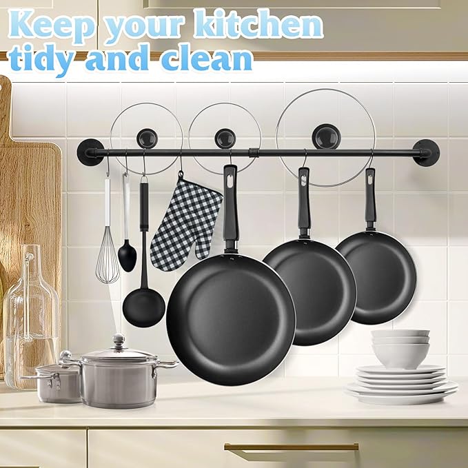 32 inch Pot Rack Wall Mounted Pan Hangers - Image 5