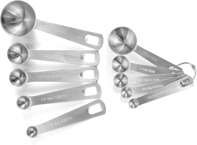husMait Stainless Steel Measuring Cups & Spoons - Image 2