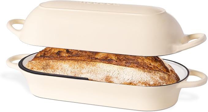 Enamelled Cast Iron Bread Loaf Pot – Dutch Oven by Nuovva