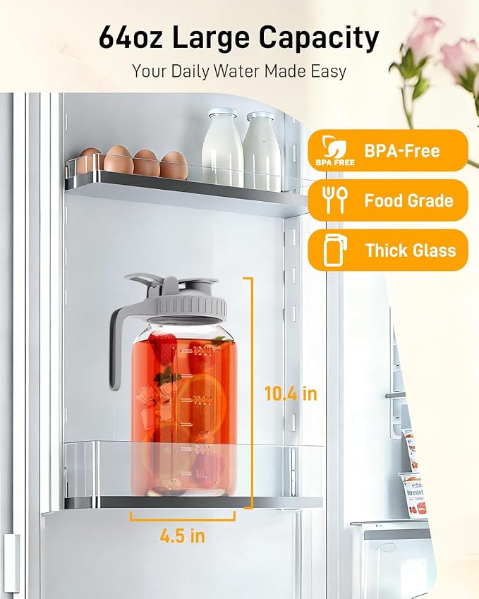 OneDream 2 Pack Glass Pitcher - Image 2