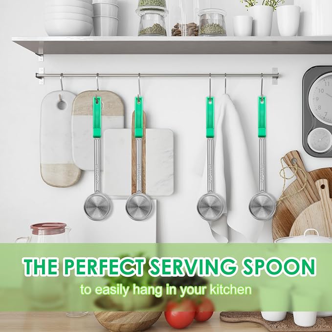 4 Ounce Solid Stainless Steel Portion Control Ladle Spoon - Image 3