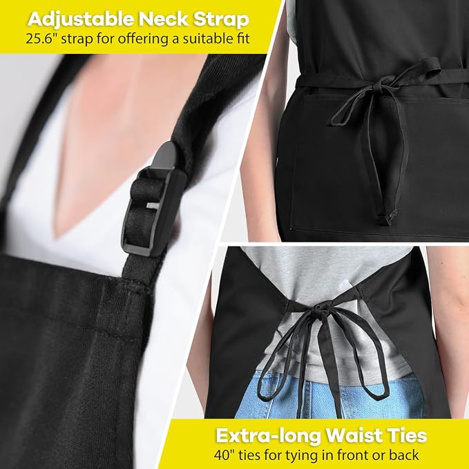 ROTANET Extra Large Apron for Men Adjustable Bib Aprons - Image 5