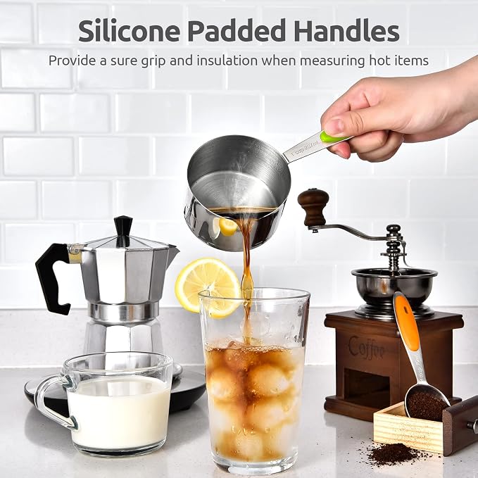 Measuring Cups : U-Taste 18/8 Stainless Steel Measuring Cups and Spoons Set of - Image 7